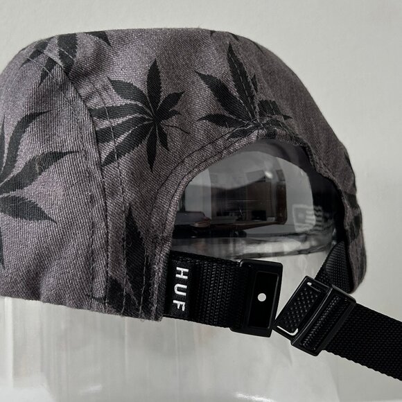 Rare HUF x Snoop Dogg Cap Gray Plant Adjustable Strapback Hat One Size USA EUC - Picture 7 of 11